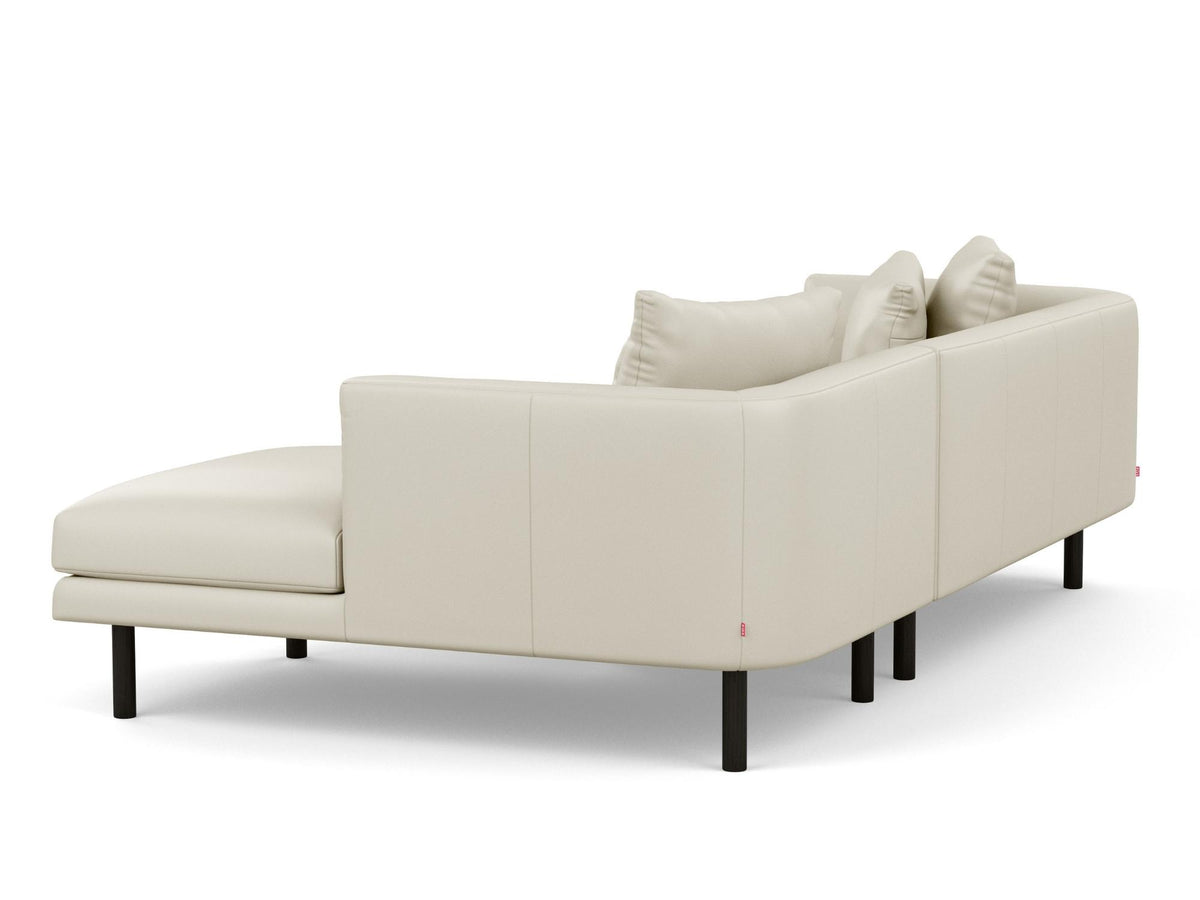 Venice Steel with Black Ash Legs - Right Hand Facing Chaise