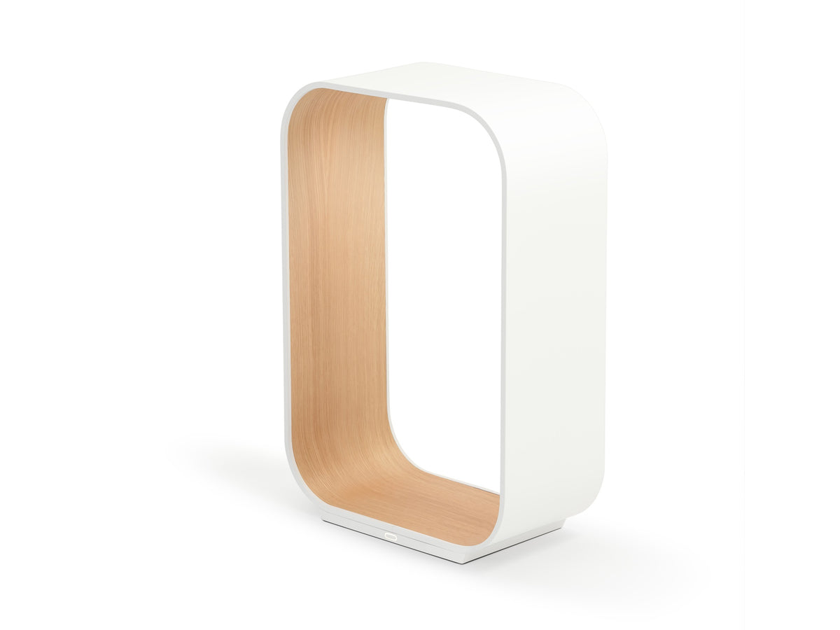 Contour Table/Floor Lamp – Small / White / White Oak