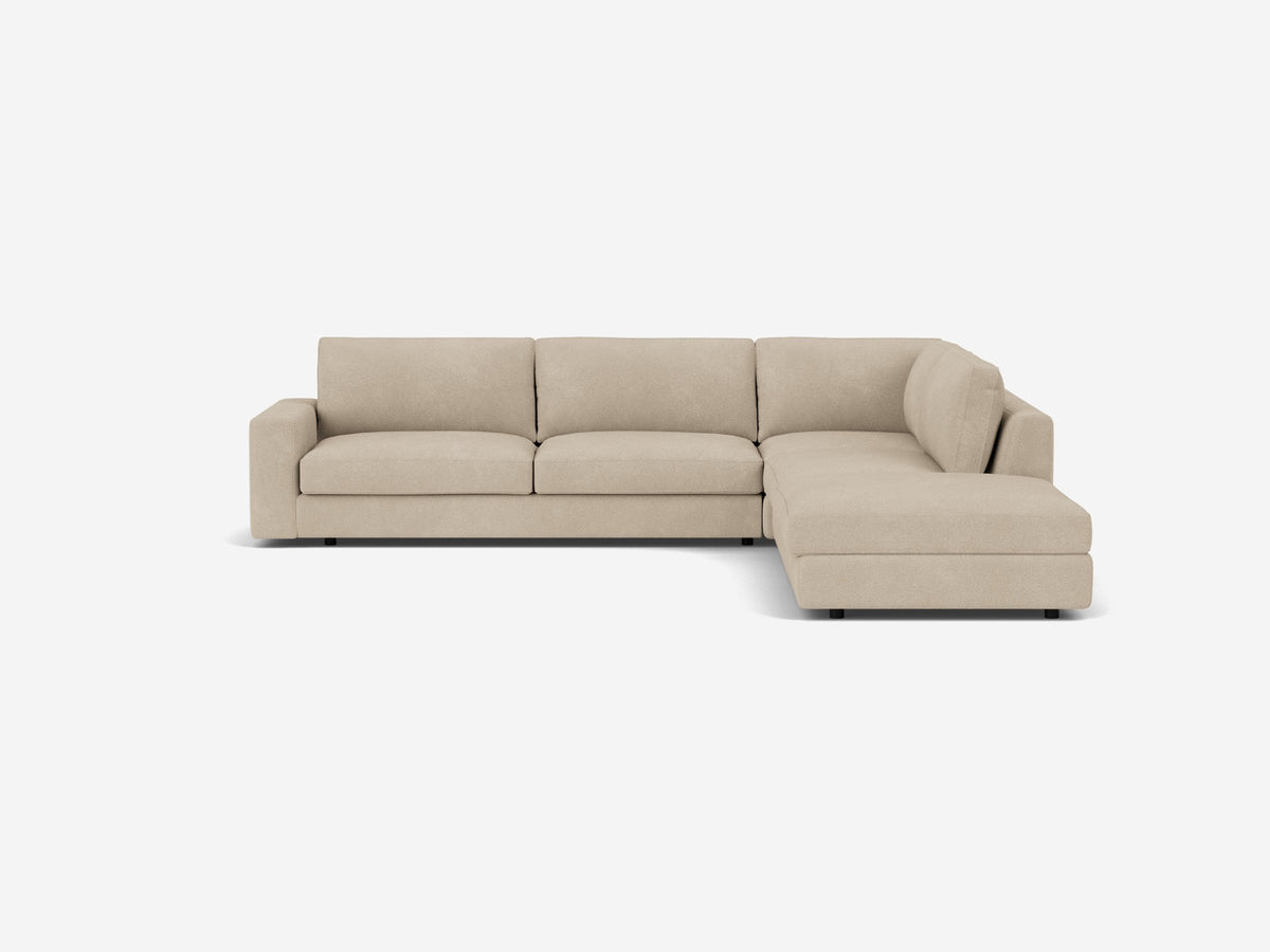 Ava Haze - Right Hand Facing Backless Chaise - 1.5" Legs