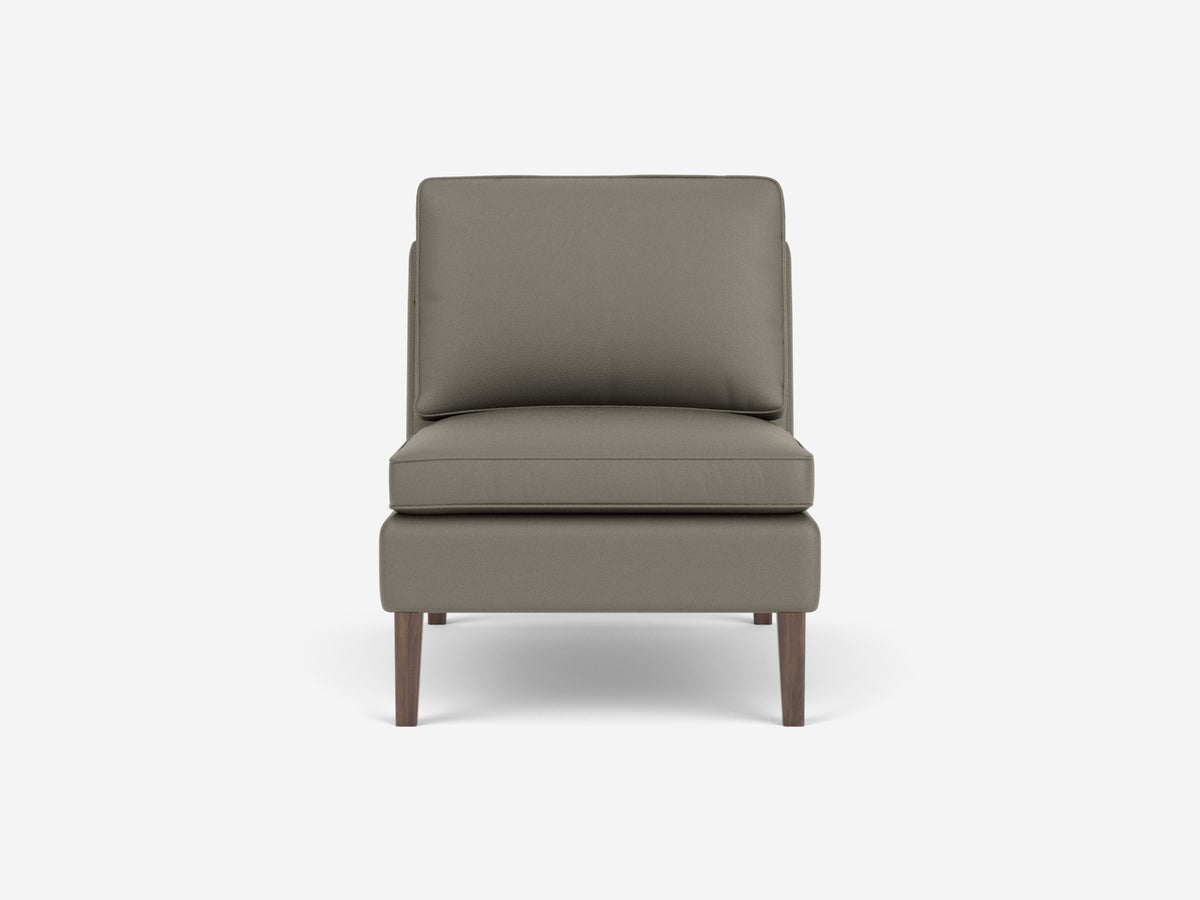 Rein Grey with Walnut Legs - Armless