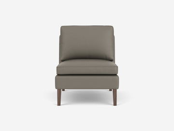 Rein Grey with Walnut Legs - Armless