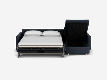 Evoque Atlantic with Stainless Steel Legs - Narrow Arms - Double - Right Hand Facing Storage Chaise