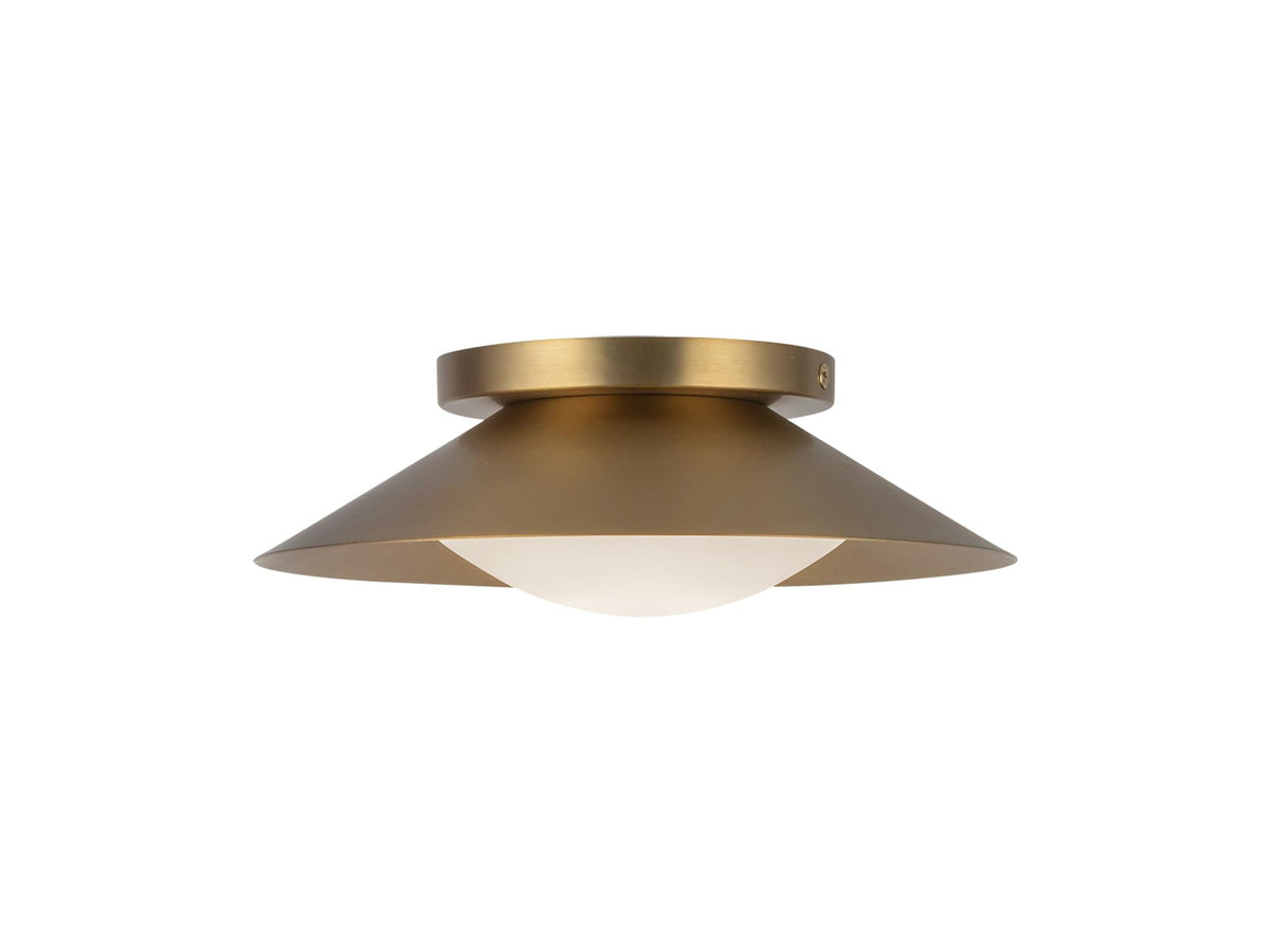 Cleo Wall Sconce – 1 Light / Brushed Gold/Opal Glass – view 3