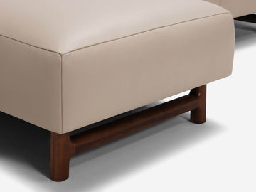 Paloma Hemp Leather - Walnut Bridge Legs