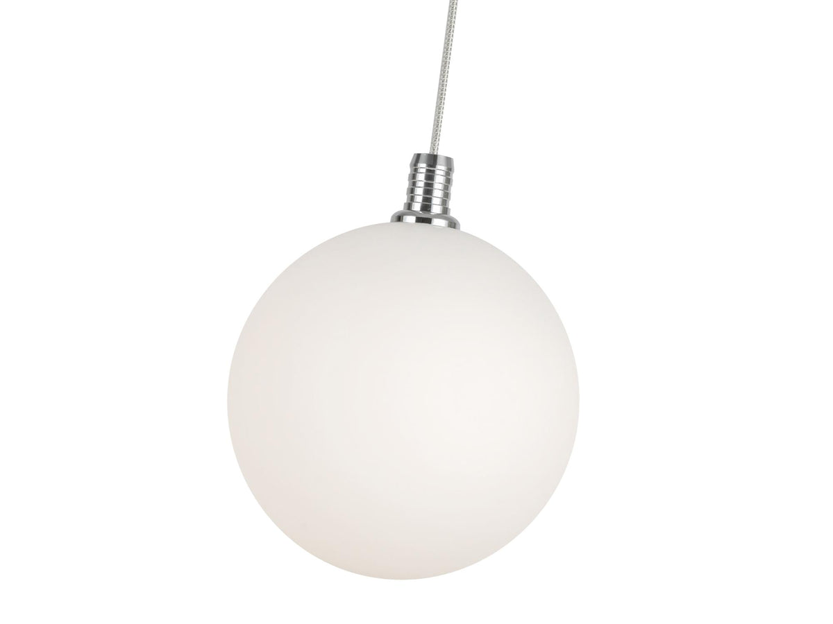 Bolla Pendant – Chrome/Opal Glass – view 3