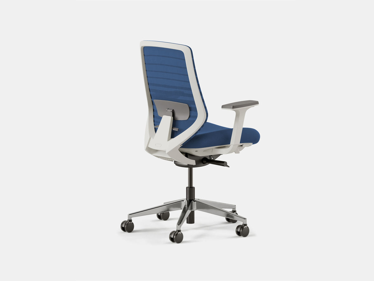 Ergonomic Office Chair – Baltic Blue (White) – view 2