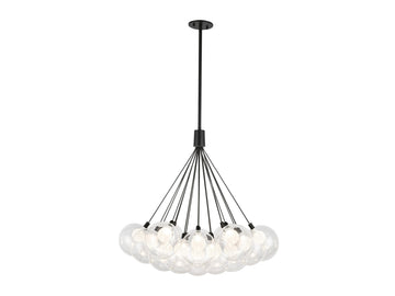 Bolla Chandelier – 28" / Black