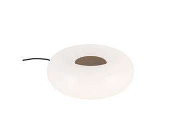 Nimbus Table Lamp – 8" / Vintage Brass/Opal Glass