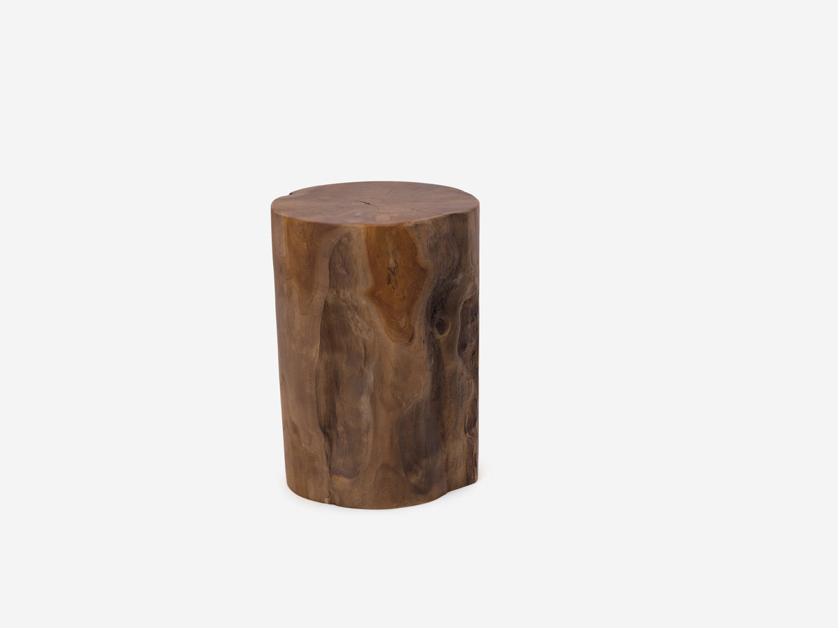 Solid Teak Stool - Cylinder – Reclaimed Teak