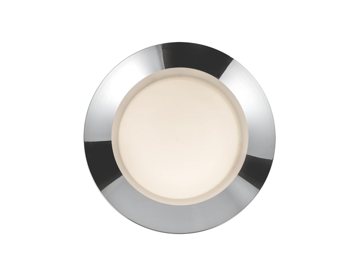 Cleo Wall Sconce – 1 Light / Chrome/Opal Glass