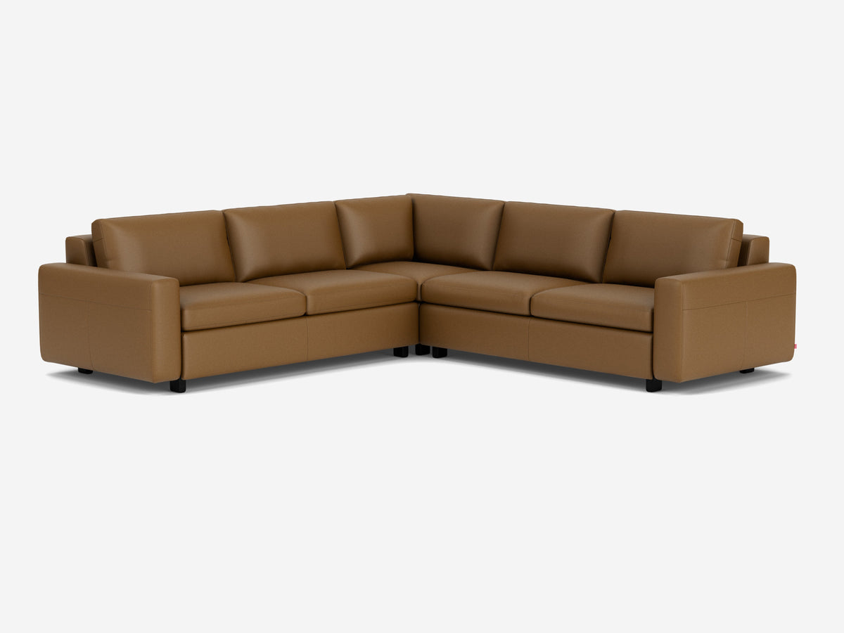 Rein Toast with Black Ash Legs - Standard Arms - Right Hand Facing Storage Loveseat