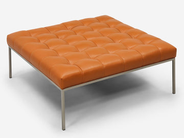 Donna Cognac with a Stainless Steel Base