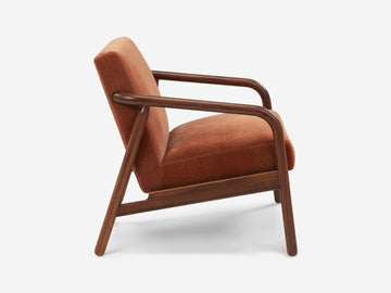 Addie Lounge Chair – Rust – view 3