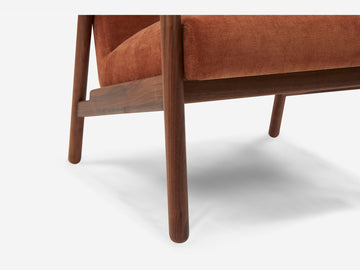 Addie Lounge Chair – Rust – view 6