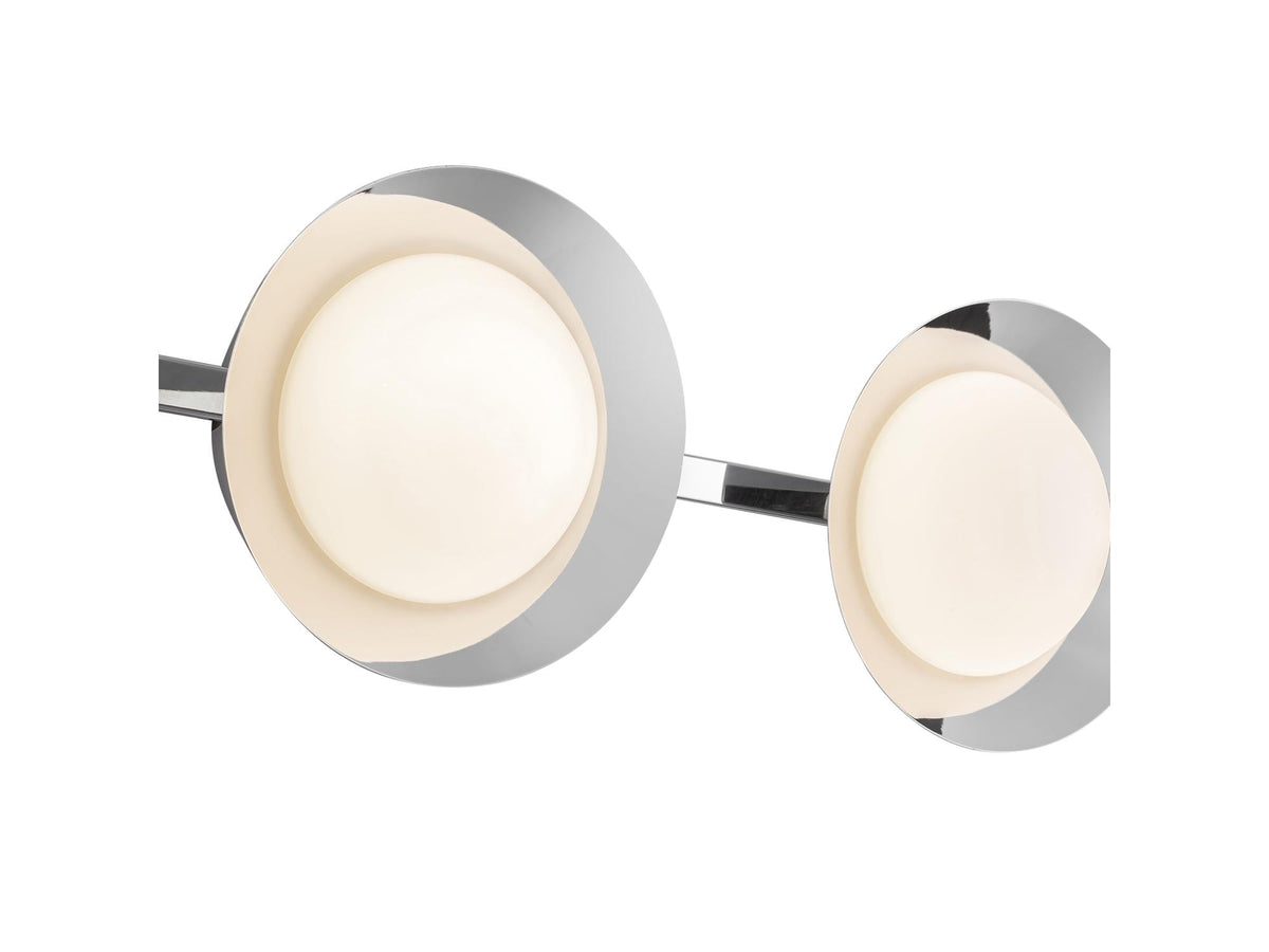 Cleo Wall Sconce – 3 Lights / Chrome/Opal Glass – view 3
