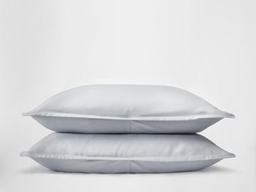 Silk & Snow Egyptian Cotton Sham Set – Standard / Vista Blue