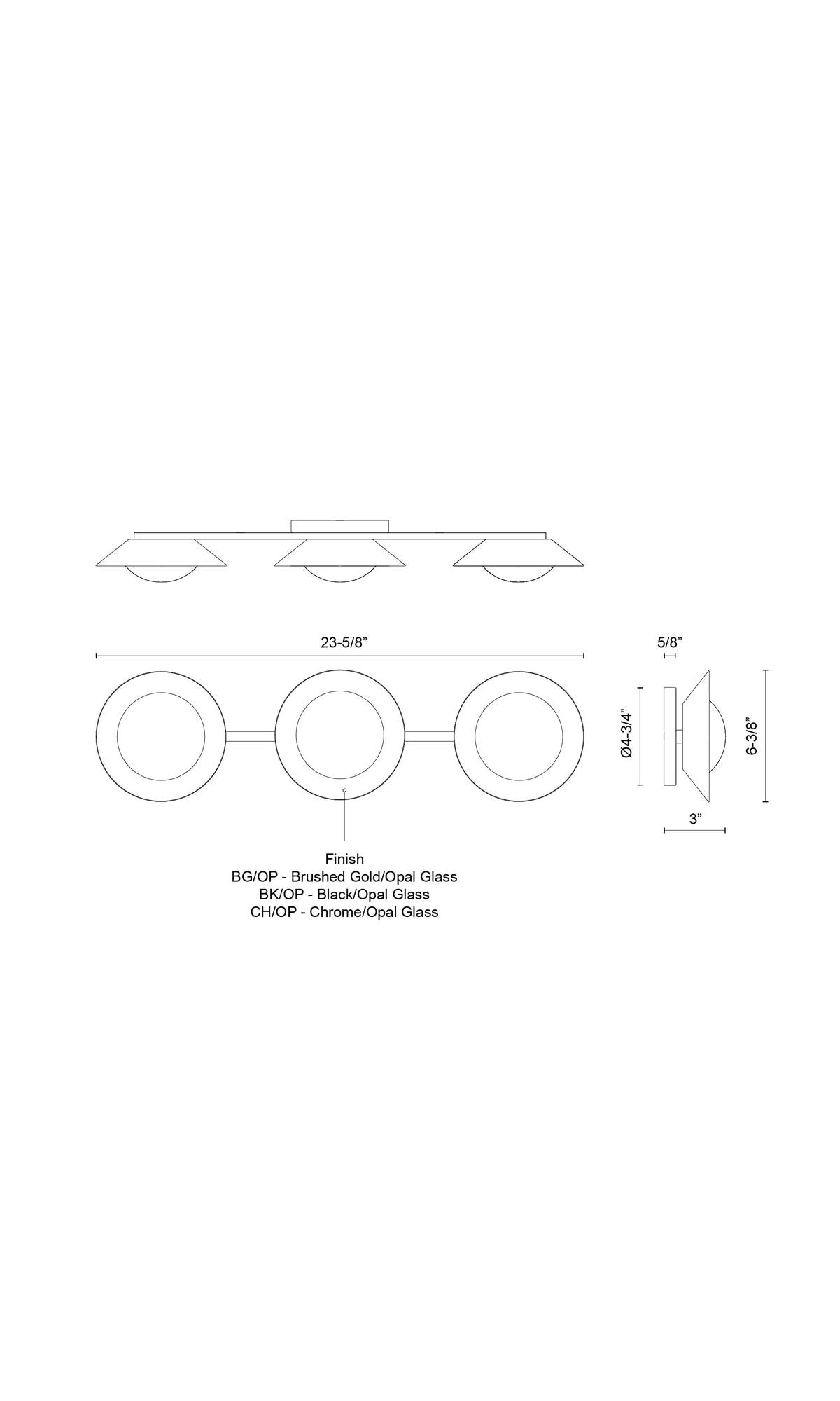 Cleo Wall Sconce – dimensions