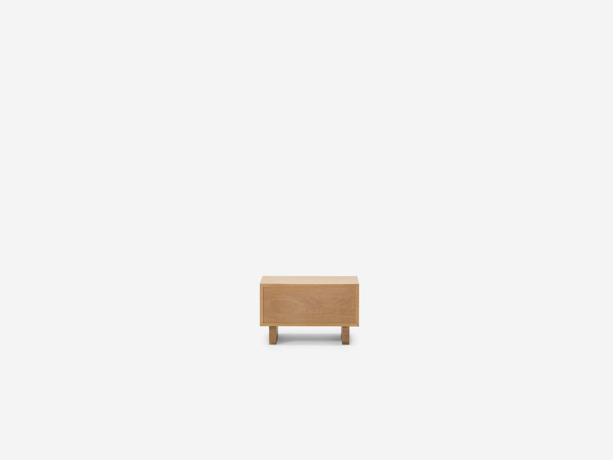 Stadium Single Drawer Nightstand – Oak – view 4