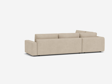 Ava Haze - Left Hand Facing Backless Chaise - 1.5" Legs