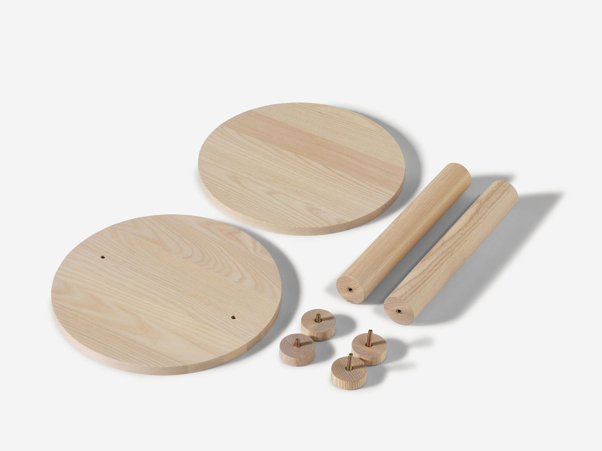 Dizzy End Table – Round / Natural – view 6