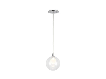 Bolla Pendant – Chrome/Clear Glass