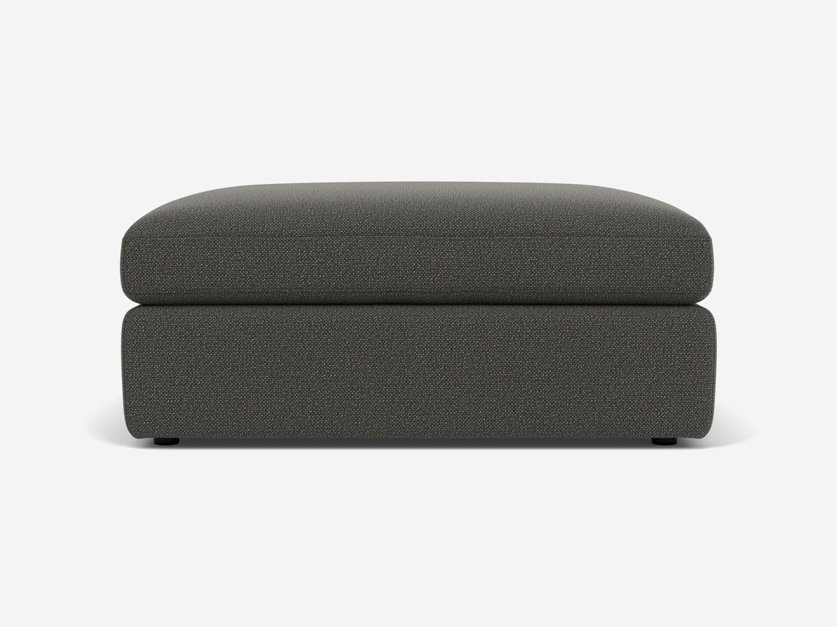 Everyday Storage Ottoman – Deep (42") / Square / Fabric/Leather