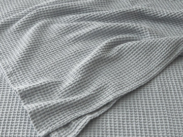 Silk & Snow Waffle Coverlet – Queen / Luna – view 2
