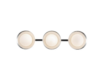 Cleo Wall Sconce – 3 Lights / Chrome/Opal Glass