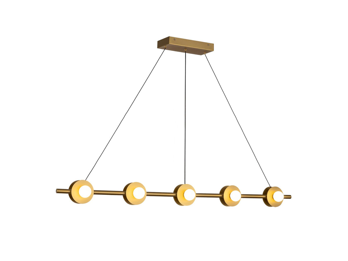 Elixir Linear Pendant – Brushed Gold