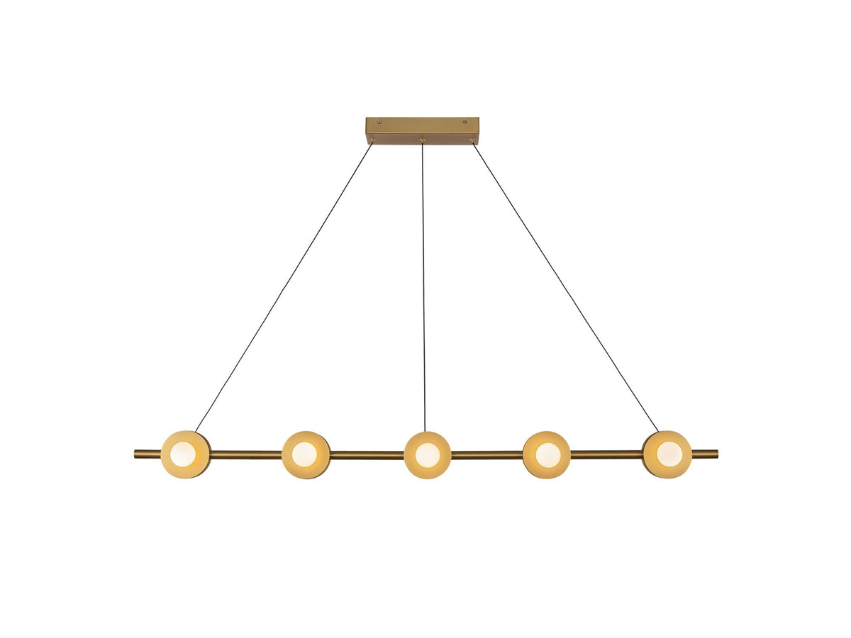 Elixir Linear Pendant – Brushed Gold
