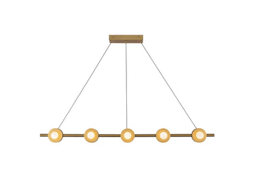 Elixir Linear Pendant – Brushed Gold
