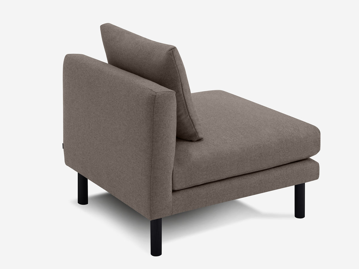 Grade 60 Lana Dark Taupe with Black Ash Legs