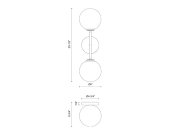 Cassia Wall Light – 2 Lights / Aged Gold/Clear Glass – view 3