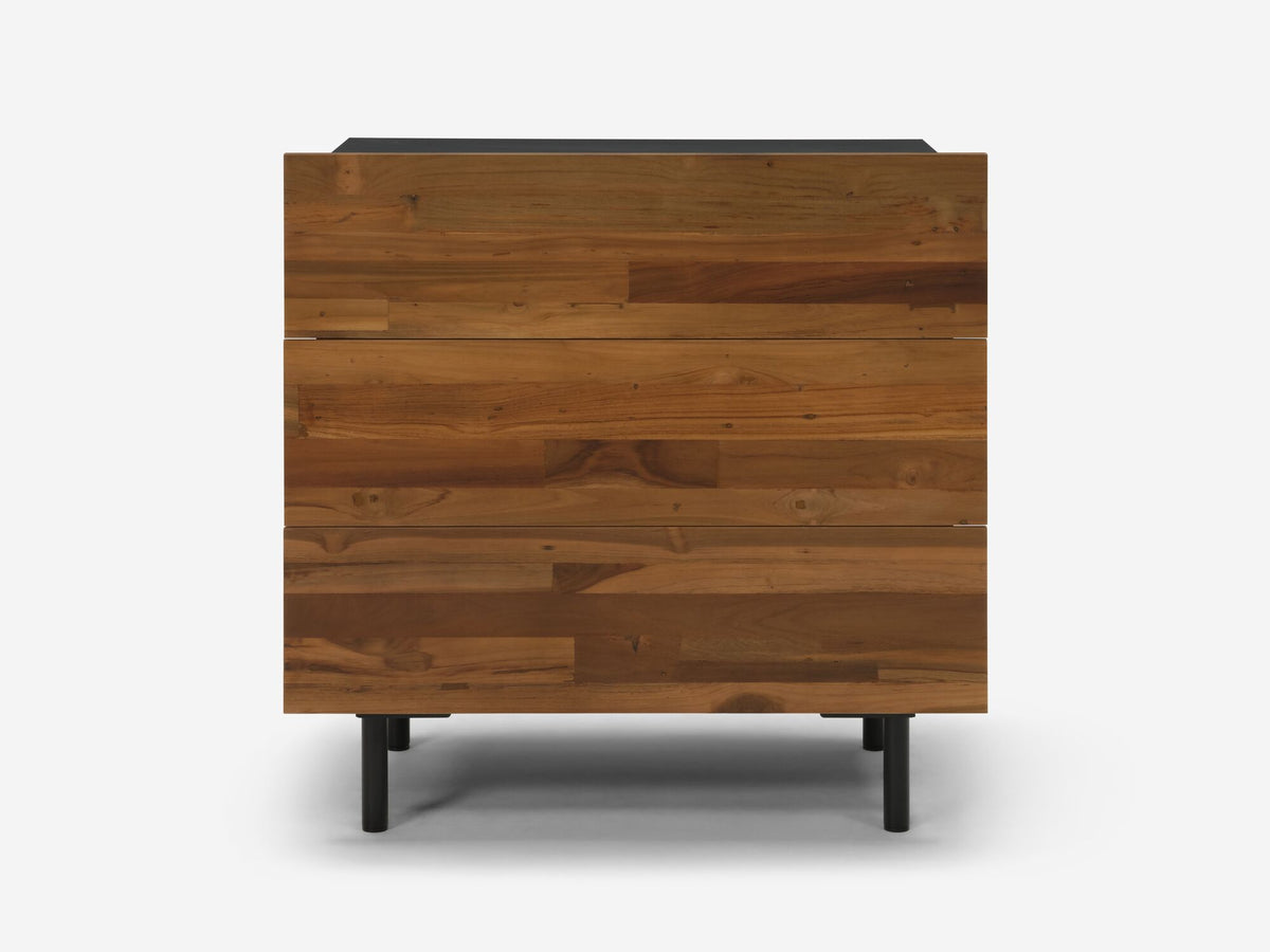 Reclaimed Teak Single Dresser – Charcoal
