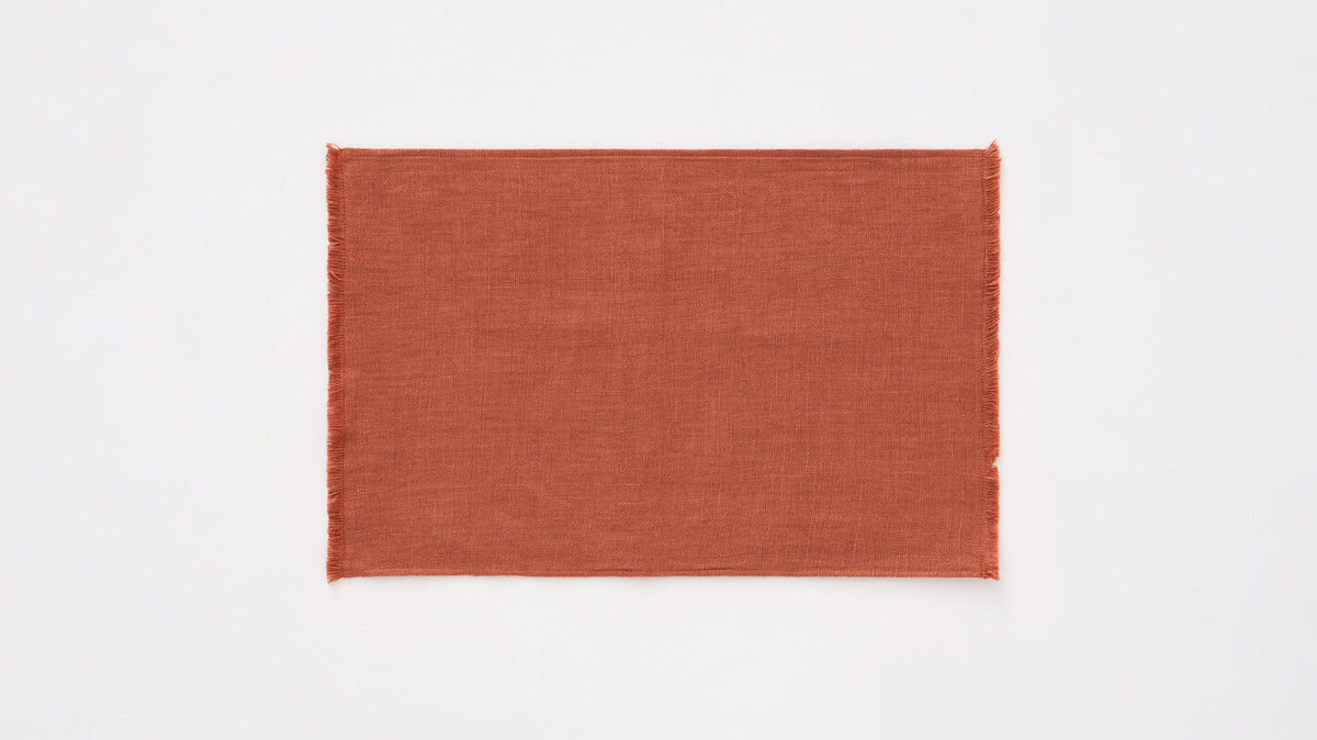 Faye Placemats – Burnt Red