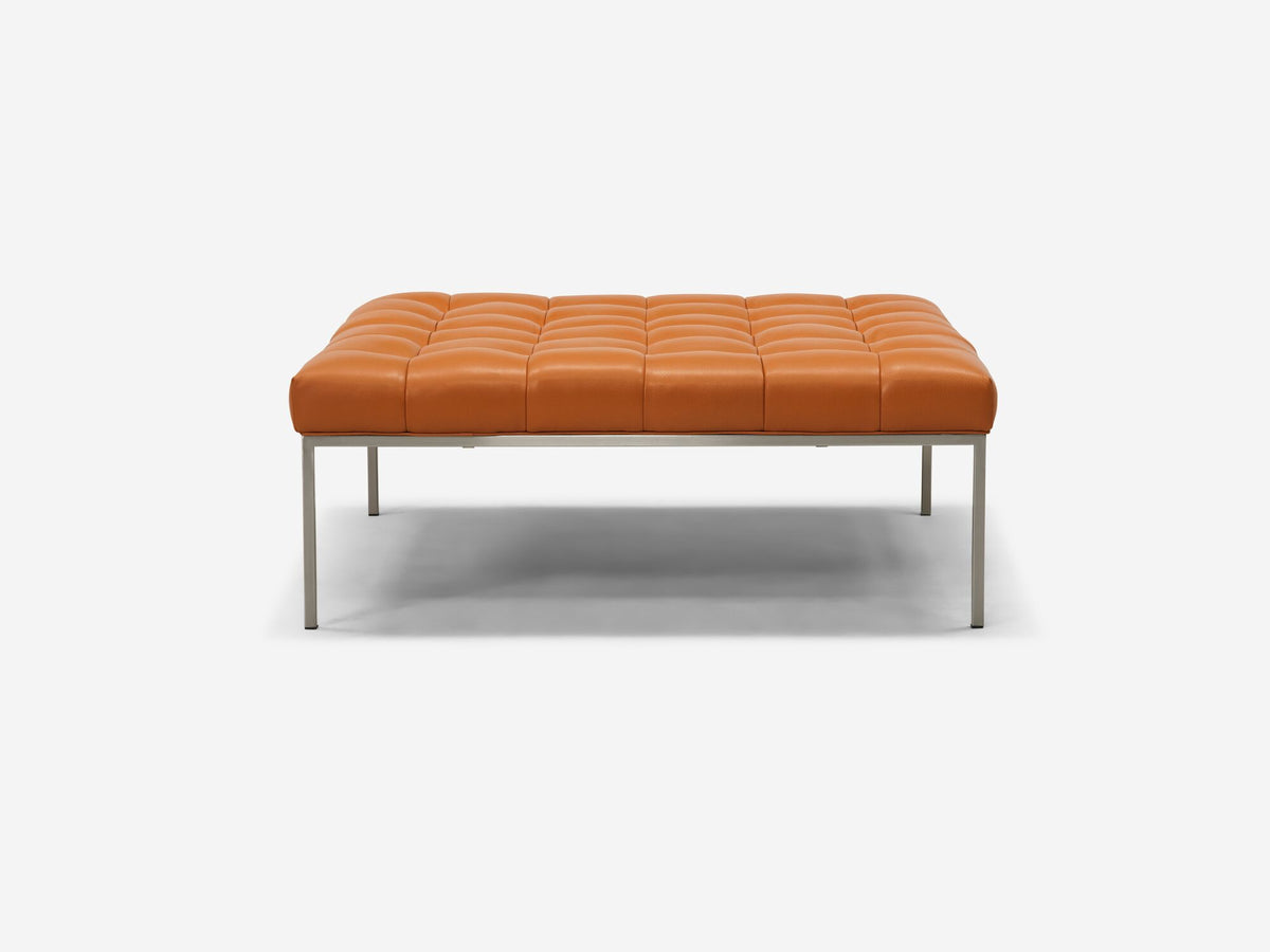 Donna Cognac with a Stainless Steel Base