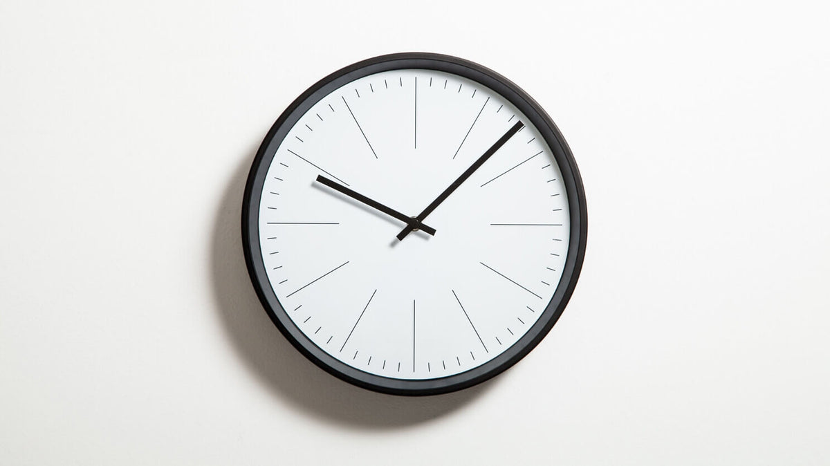 Watch Wall Clock – Black