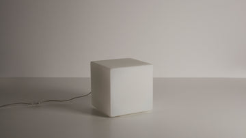 Boxy Table Lamp - Large – Frosted Glass
