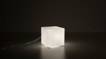 Boxy Table Lamp - Large – Frosted Glass – view 4