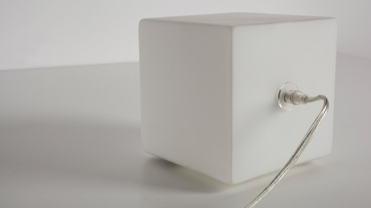 Boxy Table Lamp - Large – Frosted Glass – view 5