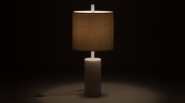 Drum Table Lamp - White – White – view 2