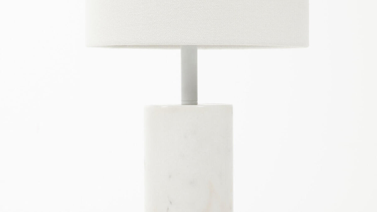 Drum Table Lamp - White – White – view 3