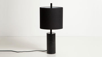 Drum Table Lamp - Black – Black