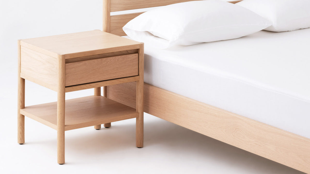 Monarch Single Drawer Nightstand – Oak – view 5