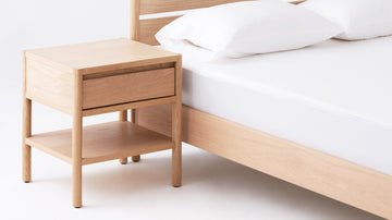 Monarch Single Drawer Nightstand – Oak – view 5