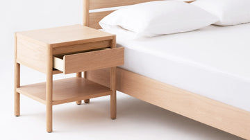 Monarch Single Drawer Nightstand – Oak – view 6