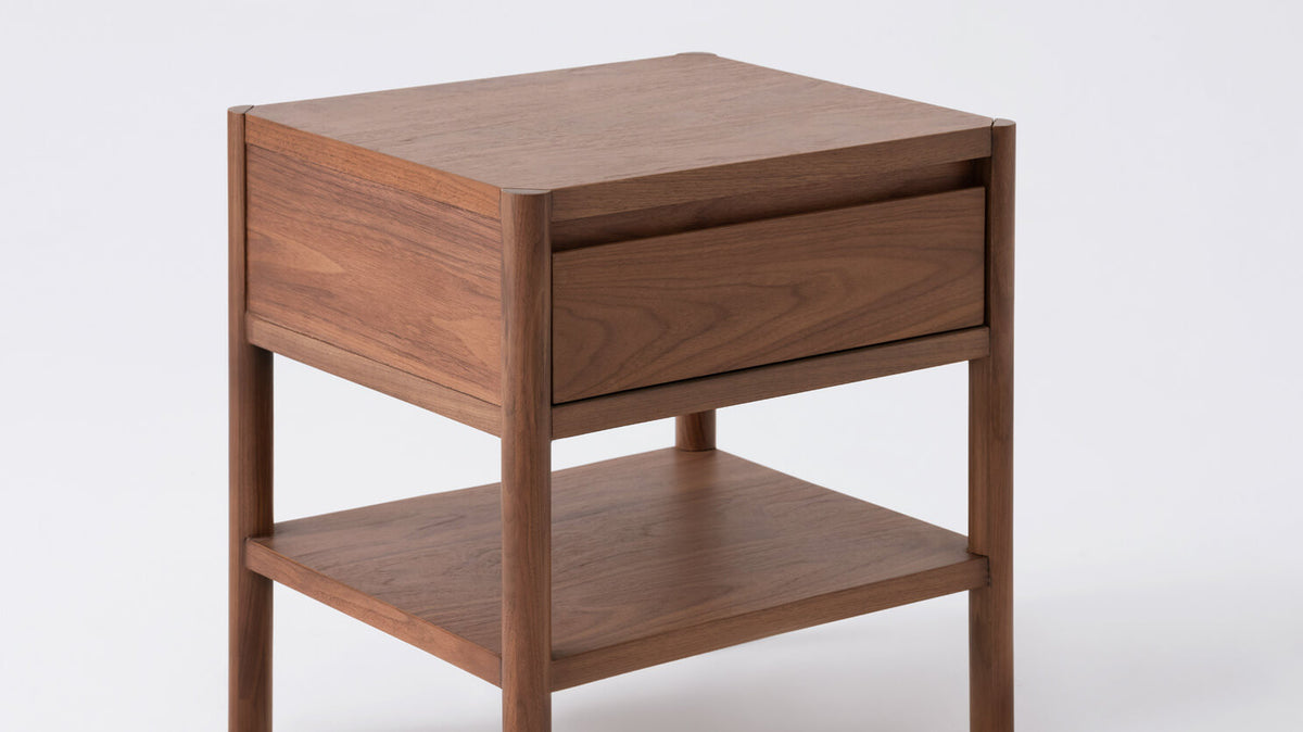 Monarch Single Drawer Nightstand – Walnut – view 3