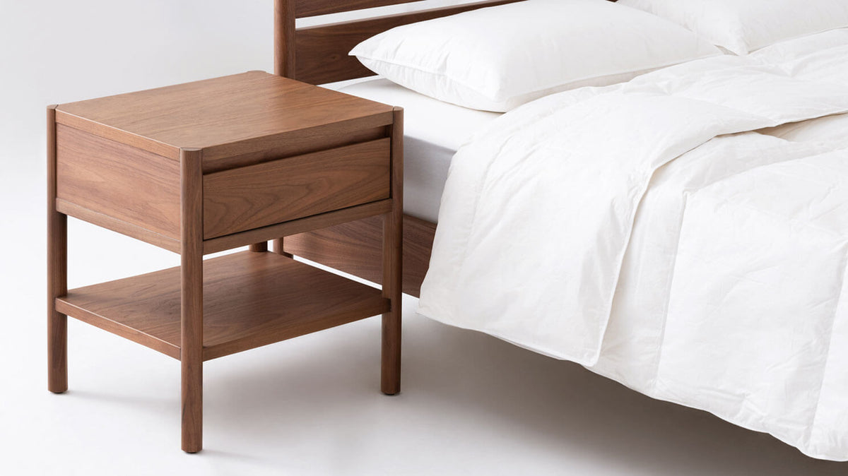Monarch Single Drawer Nightstand – Walnut – view 5