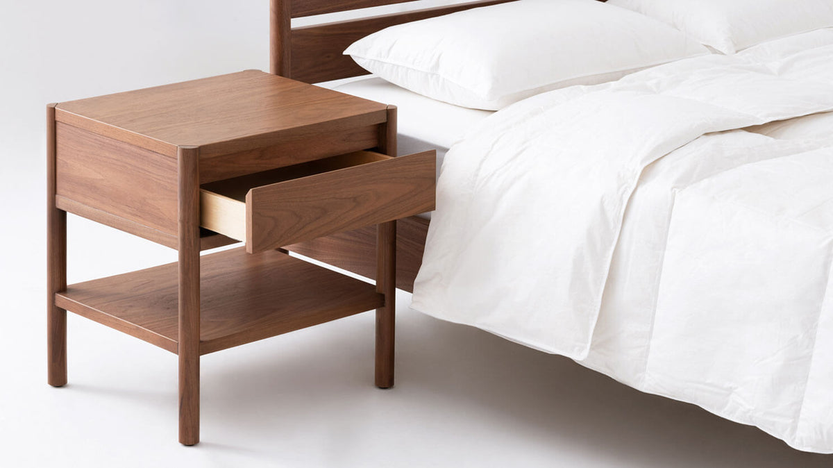 Monarch Single Drawer Nightstand – Walnut – view 6