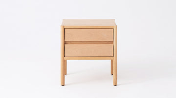 Monarch Double Drawer Nightstand – Oak